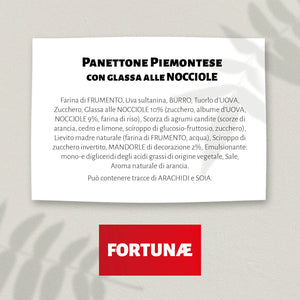 Panettone Piemontese Glassato 1000 Grammi - FORTUNAE